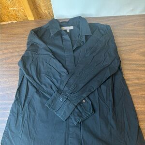 Croft & Barrow Black Lightweight Shirt Jacket Tailored Fit